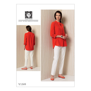 Vogue Patterns V1509 Misses' Banded Tunic with Yoke and Tapered Pants