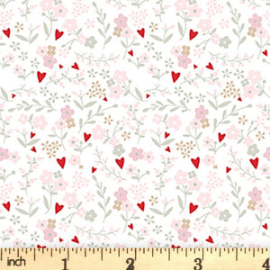 CLOTHWORKS  GUESS HOW MUCH I LOVE YOU  100% QUILTERS COTTON 115cm WIDE