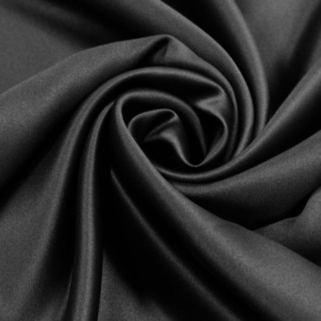 Satin - Black - 150cm – Super Cheap Fabrics