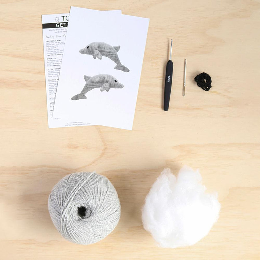TOFT - CROCHET KIT - JESSICA AND TATE THE BOTTLENOSE DOLPHINS
