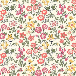 LIBERTY - THE COTTAGE GARDEN COLLECTION - LAWN GAMES  - 100% COTTON