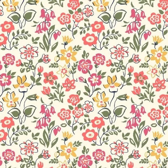 LIBERTY - THE COTTAGE GARDEN COLLECTION - LAWN GAMES  - 100% COTTON
